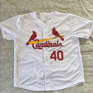 St Louis Cardinals XL White Red Jersey - Willson Contreras